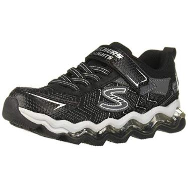 Imagem de Skechers Tênis infantil masculino Turbowave, Preto/Carvão, 12 Little Kid