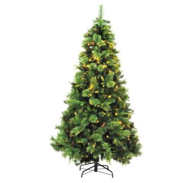 Imagem de Árvore Natal Verde Toscana Pinhas 180cm 300Led 1146H 1023664 - Cromus