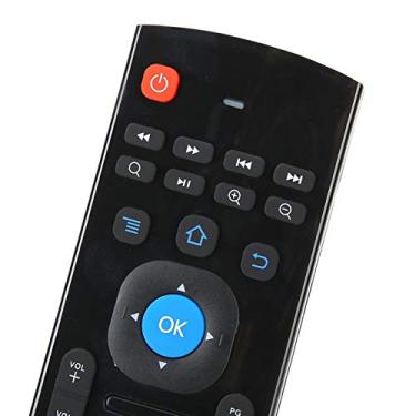 Imagem de Teclado Air Mouse com controle remoto nos dois lados de alta estabilidade para computador (preto)