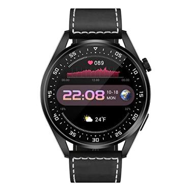 Imagem de Relógio inteligente para telefones Android/iOS 1,28'' Full Touch Screen Rastreador de fitness para homens Smartwatch com chamada Bluetooth/Cronômetro IP67 Relógio de fitness à prova d'água