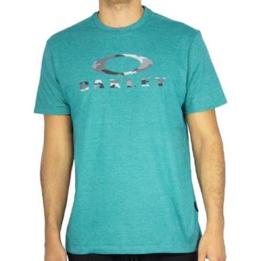 Imagem de Camiseta Oakley Camo Ss Tee Masculina - Azul