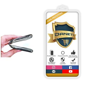 Imagem de Capa Capinha Para Iphone 12 e 12 Pro com Tela de 6.1" Polegadas Capinha Transparente Case Clear Ultra Fina Silicone - Danet (Preto Fum�)