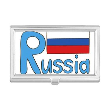 Imagem de Carteira de bolso com estampa azul da bandeira nacional da Rússia