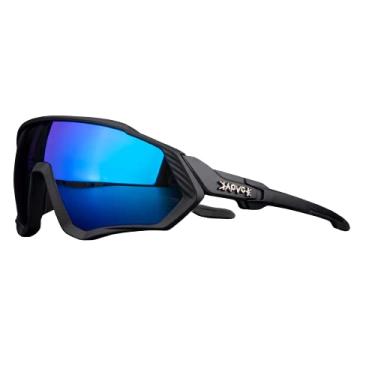 Imagem de KAPVOE Óculos de ciclismo polarizados TR90, óculos de sol esportivos leves para mulheres, homens, óculos de bicicleta, acessórios de corrida (05, 05 Lentes)