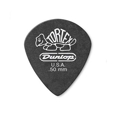 Imagem de Palheta Dunlop 482R.50, TORTEX Jazz 0,50mm Preta, Pacote com 72 Unidades