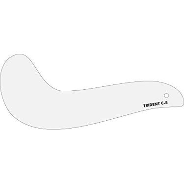Imagem de Régua para Modelagem em Acrílico Cristal 3 mm de Espessura – Trident, C-8, Cristal 31, 5 x 11 cm