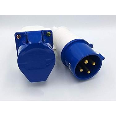 Imagem de Tomada e Plug Industrial Sob. 32a-9h 3p+t 220v