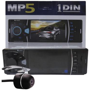 Imagem de Multimídia Mp5 1 Din E-Tech 4 Bluetooth Usb+Câmera Ré