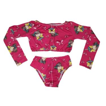 Imagem de Biquini infantil manga longa Estampado