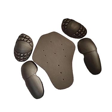 Imagem de ＫＬＫＣＭＳ Conjunto protetor de inserção respirável para motociclista 5 peças Conjunto protetor de motocicleta EVA Almofada de proteção para motocicleta para