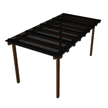 Imagem de Cobertura Policarbonato Alveolar Fume 4mm - 4,00m x 1,50m