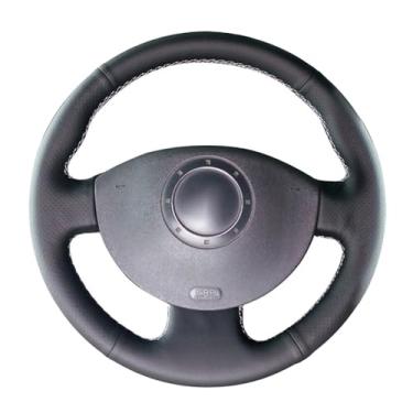 Imagem de Capa de volante, para Renault Scenic 2 2003-2010, personalize couro costurado à mão DIY