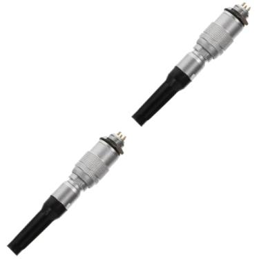 Imagem de OSALADI 2 Unidades conector rápido conector de aviação conector circular plugue macho fêmea plugues plugue de fio conectores de cabo ficha rápida soquete dispositivo de comunicação latão