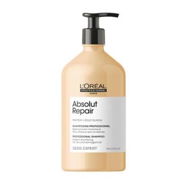 Imagem de Shampoo Loreal Absolut Repair Gold Quinoa + Protein 750ml - L'oréal Pr