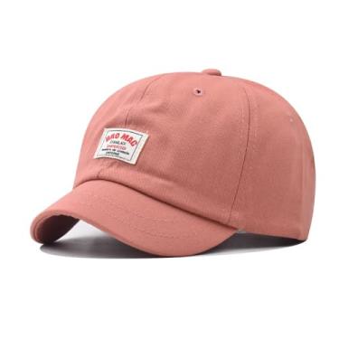 Imagem de HDiGit Boné de beisebol de aba curta chapéu esportivo clássico boné de beisebol ajustável leve respirável macio para homens mulheres boné de beisebol para homens, Couro rosa, G