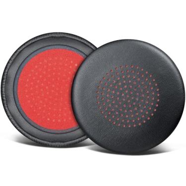Imagem de SOULWIT Capa de Almofadas Auriculares de Reposição para Plantronics Voyager Focus 1/2 UC, Voyager Focus B825, Voyager 4210/4220, Poly BlackWire 5200/C5200/5210/C5210/5220/C5220/7225/C7225 - Preto