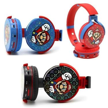 Imagem de Fone De Ouvido Over-ear Sem Fio Super Mario Wireless-Unissex