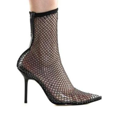 Imagem de Bota Feminina Cano Curto Zariff Com Manta Transparente-Feminino