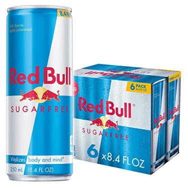 Imagem de Red Bull Bebida energética sem açúcar, 8,4 Fl Oz (pacote com 6)