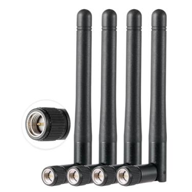 Imagem de POBADY 4PCS Dual Band WiFi Antena 2.4GHz 5GHz 5.8GHz 1.5dBi MIMO SMA Antena Macho para Roteador WiFi Placa LAN Sem Fio Placa PCIe Roteador Monitor de Vigilância por Vídeo