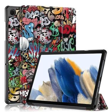 Imagem de Estojo protetor Capa compatível com Samsung Galaxy Tab A9 Plus SM-X210/SM-216/SM-X218 Capa para tablet inteligente tripla de 11 polegadas, capa ultrafina e leve com suporte rígido para PC capa traseir