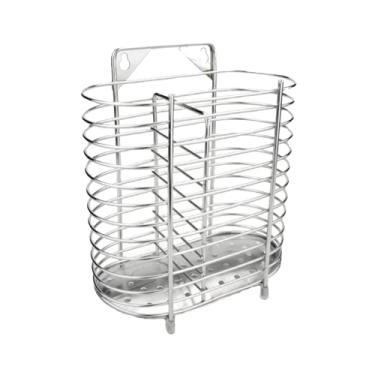 Imagem de Utensílios de cozinha pauzinhos suporte cesta de rack, suporte de rack de secagem de aço inoxidável utensílio caddy talheres rack, suporte de utensílio de cozinha para colher máquina de lavar louça su
