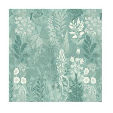 Imagem de Papel de parede texturizado Pared Viva Green Water Flower 1,04x2,70m