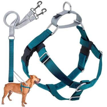 Imagem de 2 Hounds Design Freedom No-Pull Dog Harness and Leash, Adjustable Comfortable Control for Dog Walking, Made in USA (2.5cm)