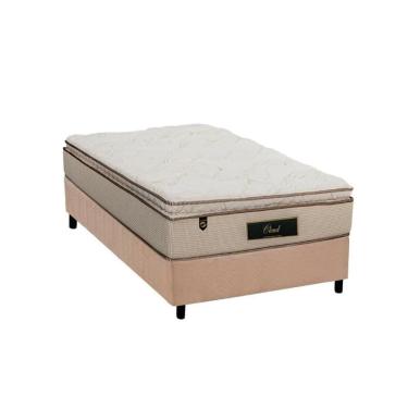 Imagem de  Cama Box Solteiro: Colchão Molas MasterPocket Ensacadas Luckspuma Cloud One Side + Bas...