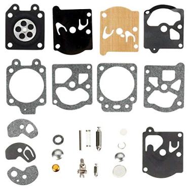 Imagem de Kit de reparo de carburador de 10 peças compatível com K10-WAT WA WT Mdel Aparador de corda de 2 ciclos Kit de reconstrução de carburador Ferramenta de cortador de grama de jardim Carburador (1