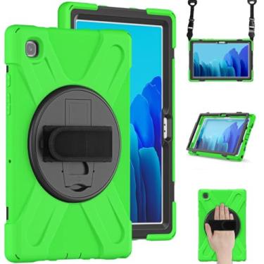 Imagem de Capa para tablet Samsung Galaxy Tab S6Lite 10.4 2024 TabE A 8.0 Tab A 8.4 9.7 10.1 10.5 Tab S2 8 9.7 S3 9.7 S4 S5E S6 10.5 Active (verde, para Tab S3 9.7 T820 2017)
