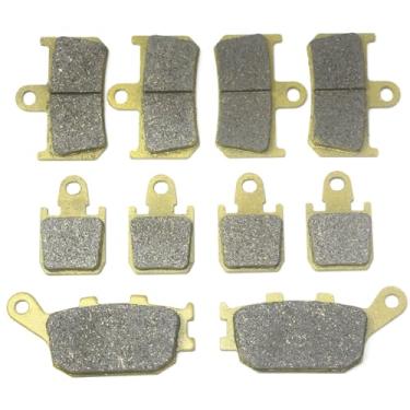 Imagem de Master Chen Pastilhas de freio dianteiras traseiras para Yamaha YZF R1 2007 2008 2009 2010 2011 2012 2013 2014 (pinça radial de 6 pistões) FA442 FA174 MC354