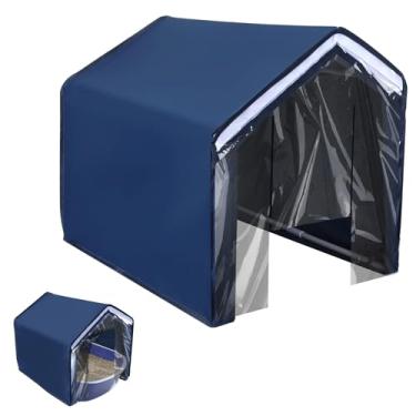 Imagem de Capa de caixa de areia para gatos, caixa de areia à prova de cães, capa de caixa de areia para gatos, capas de areia removíveis, cortina aberta para fácil acesso à tampa fechada superior