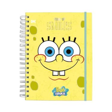 Imagem de DAC - Caderno Smart Universitário com 80 folhas (90g) reposicionáveis - Bob Esponja