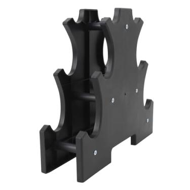Imagem de Somente Suporte para Rack de Halteres, Rack para Halteres Organizador de Halteres Multinível Rack de Peso para Halteres Suporte Compacto de Rack para Halteres de 3 Camadas para