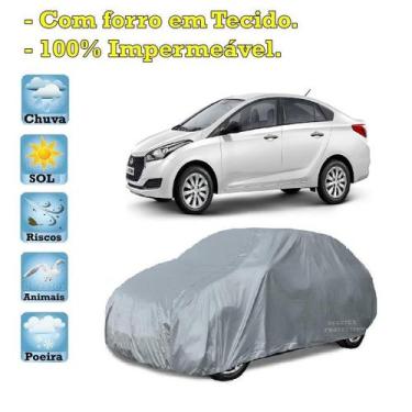Imagem de Capa com forro cobrir carro Hyundai HB2O Sedan 100% Impermeável Proteç