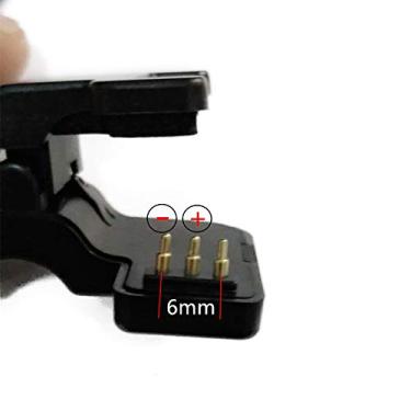 Imagem de TW64 TW68 Smart Watch carregador universal USB cabo de carregamento 2 pinos 4 mm 5,5 mm 3 pinos 6 mm clipe inteligente pulseira carregador fio, 3 pin 6mm