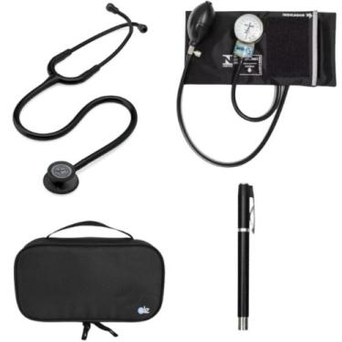 Imagem de Kit Estetoscopio Littmann + esfigmo + case + Laterna - Cores Variadas 