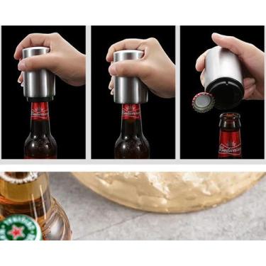 Imagem de Abridor automático de garrafas de cerveja, abridor de cerveja em aço i