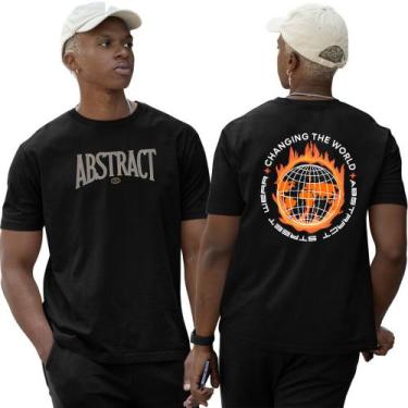 Imagem de Camiseta Camisa Algodão Changing The World Fire Abstract - Abstract St