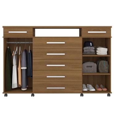 Imagem de Cômoda London E Guarda Roupa Casal New Realce Tulipa Amendola - Demóbile