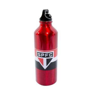 Imagem de Garrafa De Alumínio Com Prendedor 500ml - Spfc São Paulo Fc - Mileno, 