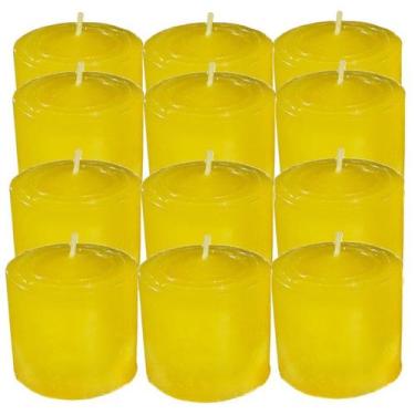 Imagem de Kit 12 Velas Aromáticas Decorativas Repelente 80g Citronela - Geral