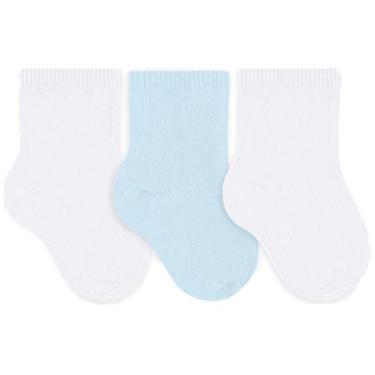 Imagem de Kit 3 pares de meias Bebe Algodão Cano Médio Selene 1355, Unissex, 21/