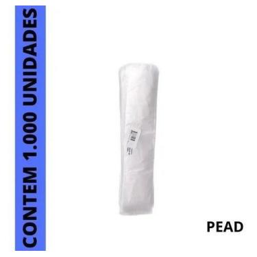 Imagem de 1.000 Saquinho 6x23 Saco Plastico P/ Talher Geladinho Sacole - Mplasti