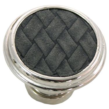 Imagem de Laurey Churchill Knob redondo 12099, 3,8 cm, níquel polido/preto