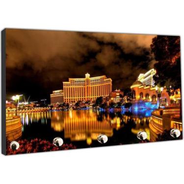 Imagem de Porta Chaves Cidade Las Vegas Organizador Chaveiros - Vital Quadros