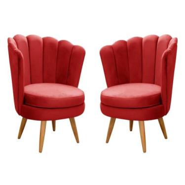 Imagem de Conjunto 2 Poltronas Decorativa Pétala Kit Cadeiras Flor Girassol  - B