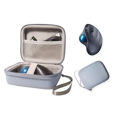 Imagem de CaseSack Estojo de mouse para Logitech Ergo M575, M570, MX Ergo, MX Master, 2S, 3, 3 Advanced, organizador para mouse Track Ball, disco rígido, hub USB C, estação de ancoragem