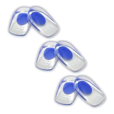 Imagem de Kit 3 Par Calcanheira Gel Silicone P/ Esporão Pronta Entrega - Tem Tud